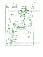 Front Fork pour Kawasaki KE100 1993