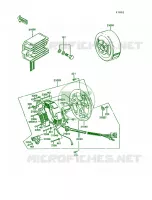 GeneratorKE100 B11B12B13B14 pour Kawasaki KE100 1993