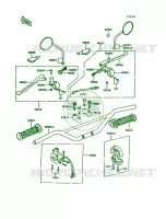 Handlebar pour Kawasaki KE100 1993