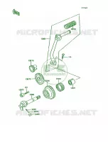 Kickstarter Mechanism pour Kawasaki KE100 1993