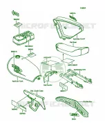LabelsKE100 B15 pour Kawasaki KE100 1993