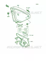 Side CoversChain CoverKE100 B15 pour Kawasaki KE100 1993