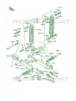 SwingarmShock Absorber pour Kawasaki KE100 1993