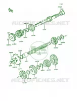Transmission pour Kawasaki KE100 1993