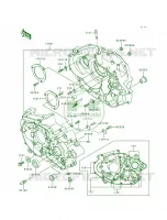 Crankcase pour Kawasaki KLX650R 1993