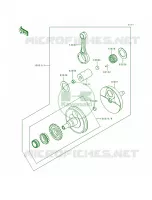 Crankshaft pour Kawasaki KLX650R 1993