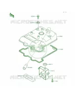 Cylinder Head Cover pour Kawasaki KLX650R 1993