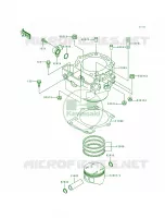 CylinderPistons pour Kawasaki KLX650R 1993