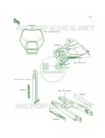 DecalsKLX650 A1A2 pour Kawasaki KLX650R 1993