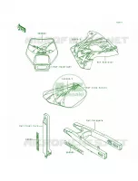 DecalsKLX650 A3 pour Kawasaki KLX650R 1993