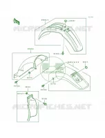 Fenders pour Kawasaki KLX650R 1993