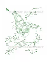 Frame Fittings pour Kawasaki KLX650R 1993