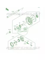 Front Hub pour Kawasaki KLX650R 1993