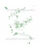 Gear Change Mechanism pour Kawasaki KLX650R 1993