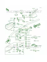 Handlebar pour Kawasaki KLX650R 1993