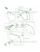 Side Covers pour Kawasaki KLX650R 1993