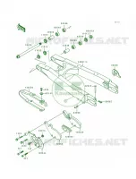 Swingarm pour Kawasaki KLX650R 1993