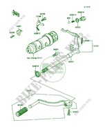 Gear Change Mechanism pour Kawasaki KE100 1990