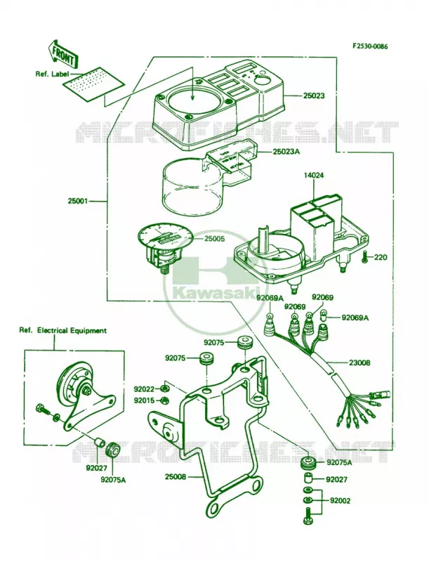 Meter Kawasaki MOTOS 100 1990 KE100  KE100-B9