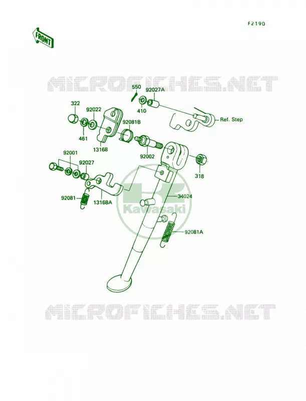 Stand Kawasaki MOTOS 100 1990 KE100  KE100-B9