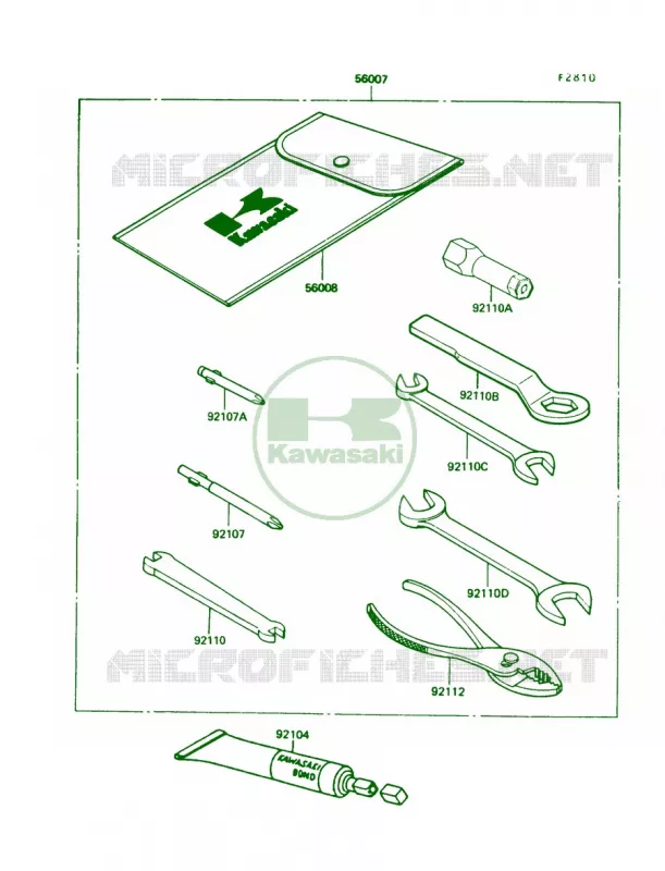 Tool Kawasaki MOTOS 100 1990 KE100  KE100-B9