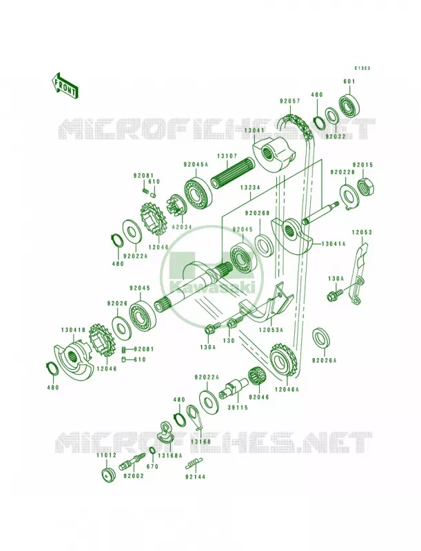 Balancer Kawasaki MOTOS 650 1990 Tengai  KL650-B2