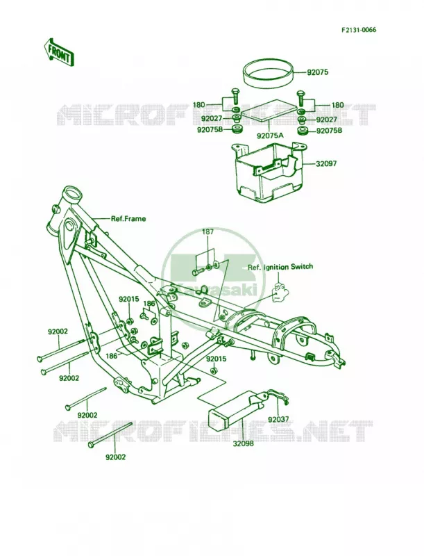 Frame Fitting Kawasaki MOTOS 100 1989 KE100  KE100-B8