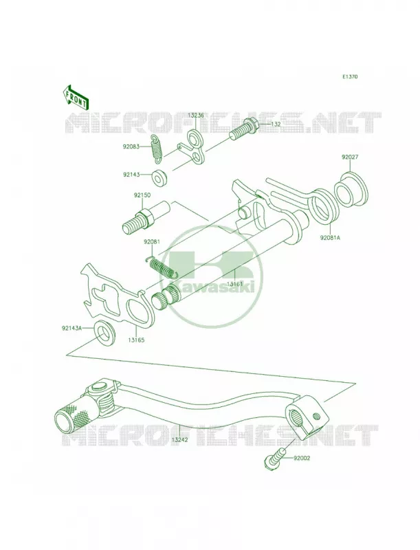 Gear Change Mechanism Kawasaki MOTOS 100 2015 KX100  KX100FFF