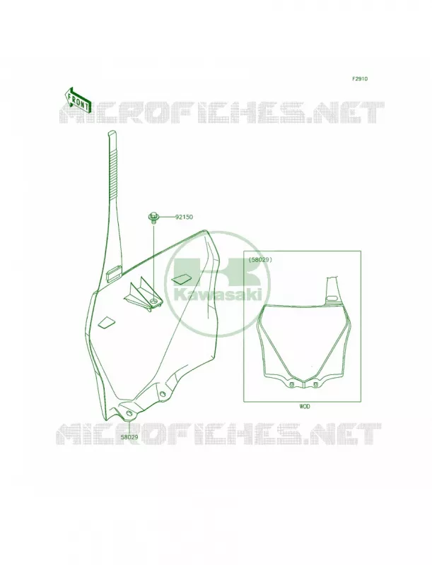 Accessory Kawasaki MOTOS 85 2015 KX85  KX85CFF