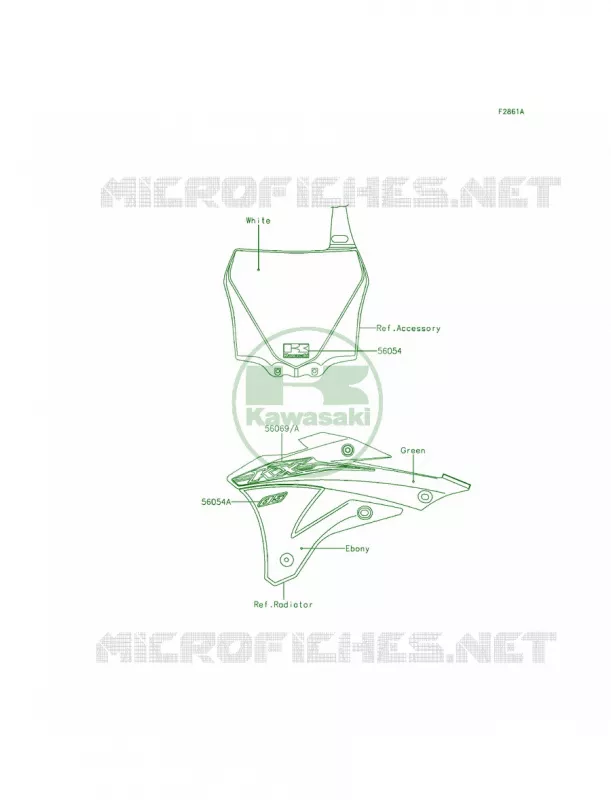 DecalsCFF Kawasaki MOTOS 85 2015 KX85  KX85CFF