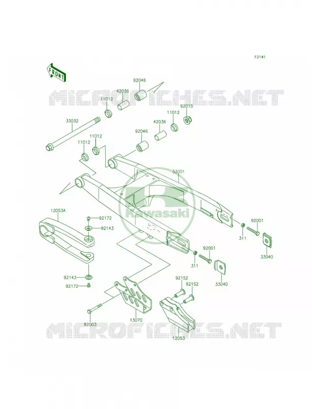 Swingarm Kawasaki MOTOS 65 2015 KX65   KX65AFF