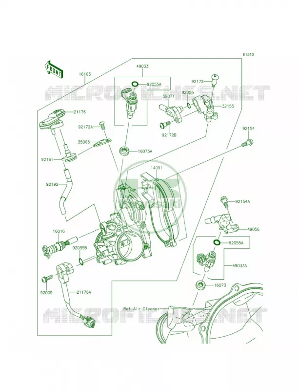 Throttle Kawasaki MOTOS 250 2015 KX250F  KX250ZFF