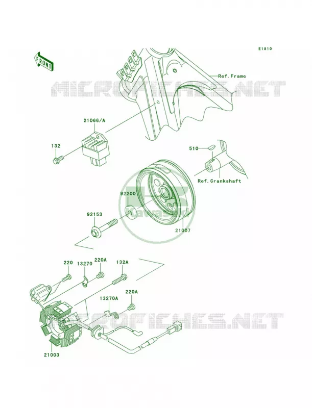 Generator Kawasaki MOTOS 140 2010 KLX140L  KLX140BAF