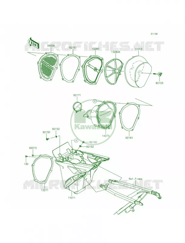 Air Cleaner Kawasaki MOTOS 450 2015 KX450F  KX450FFF