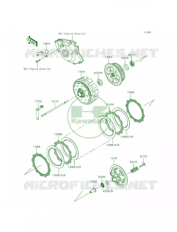 Clutch Kawasaki MOTOS 450 2015 KX450F  KX450FFF