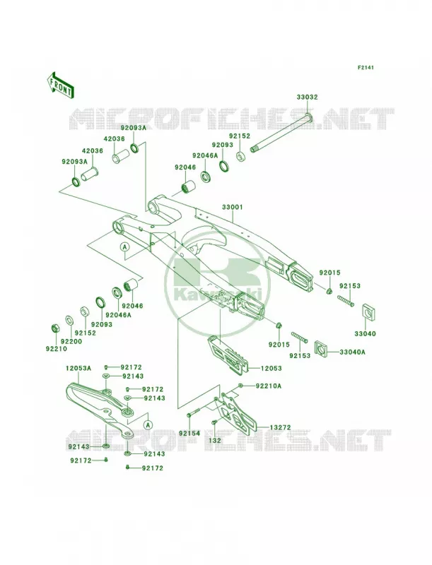 Swingarm Kawasaki MOTOS 250 2014 KX250F  KX250ZEF