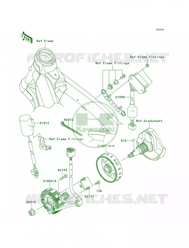 Generator Kawasaki MOTOS 450 2014 KX450F  KX450FEF