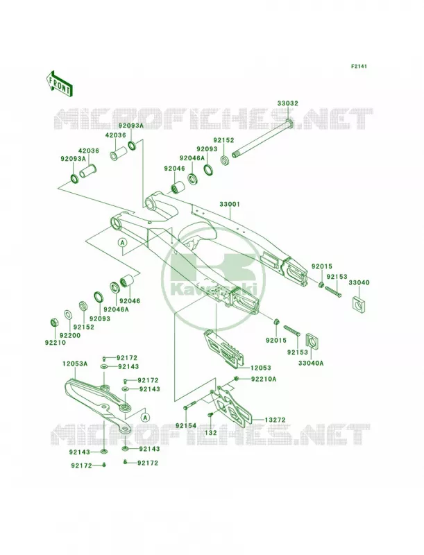 Swingarm Kawasaki MOTOS 450 2014 KX450F  KX450FEF