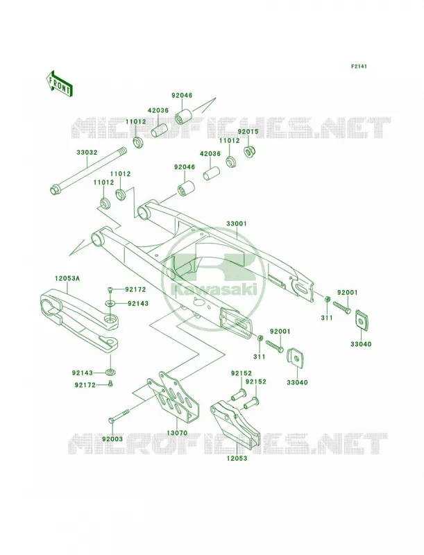 Swingarm Kawasaki MOTOS 65 2014 KX65   KX65AEF