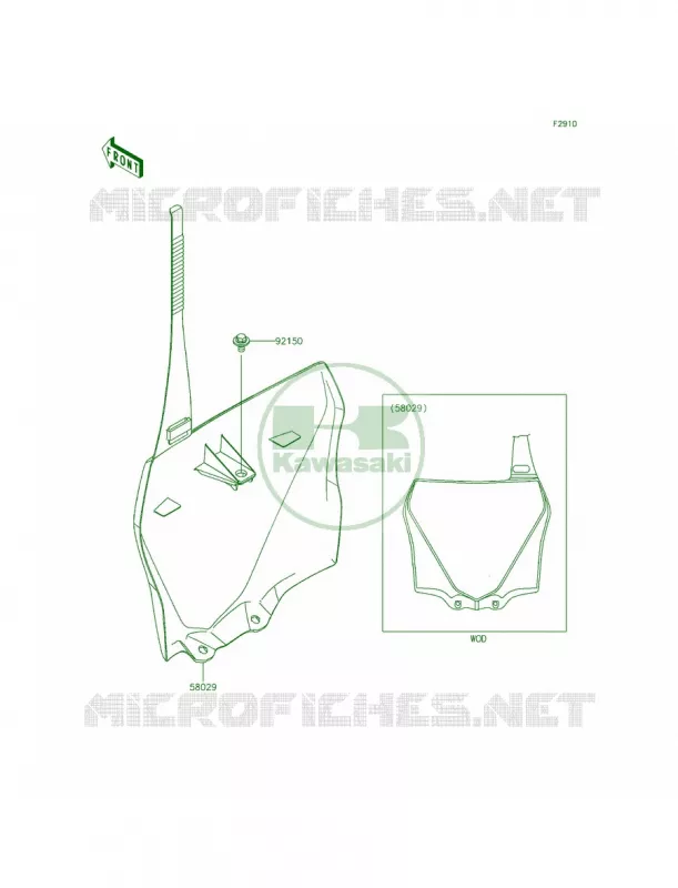 Accessory Kawasaki MOTOS 85 2014 KX85  KX85CEF