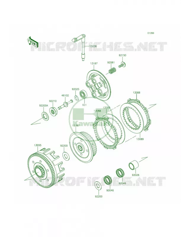 Clutch Kawasaki MOTOS 85 2014 KX85  KX85CEF