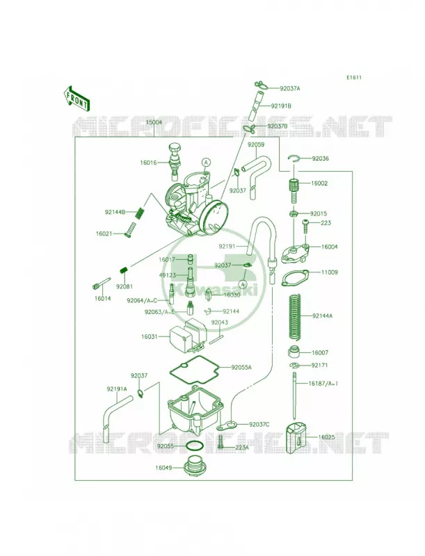 Carburetor Kawasaki MOTOS 100 2014 KX100  KX100FEF