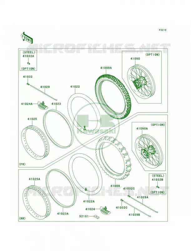 WheelsTires Kawasaki MOTOS 450 2013 KX450F  KX450FDF