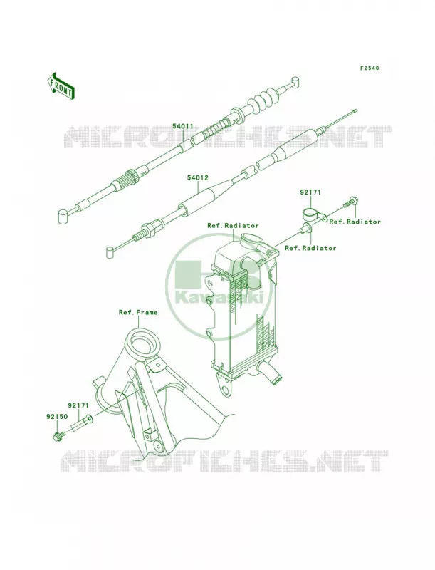Cables Kawasaki MOTOS 100 2013 KX100  KX100DDF