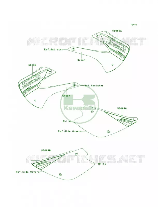DecalsDBF Kawasaki MOTOS 100 2013 KX100  KX100DDF
