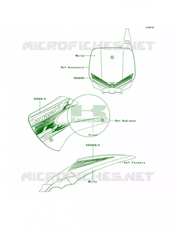 DecalsDDF Kawasaki MOTOS 100 2013 KX100  KX100DDF