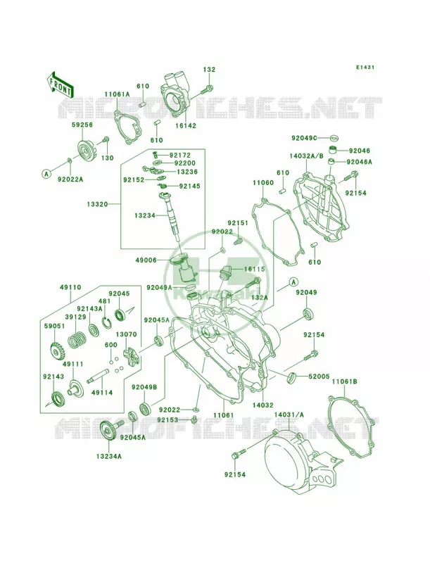 Engine Covers Kawasaki MOTOS 85 2013 KX85  KX85ADF