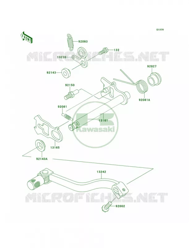 Gear Change Mechanism Kawasaki MOTOS 85 2013 KX85  KX85ADF