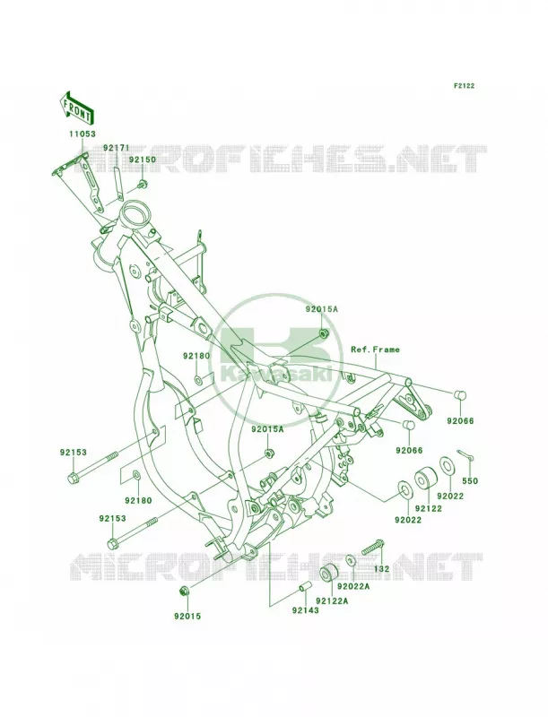 Engine Mount Kawasaki MOTOS 65 2013 KX65   KX65ADF