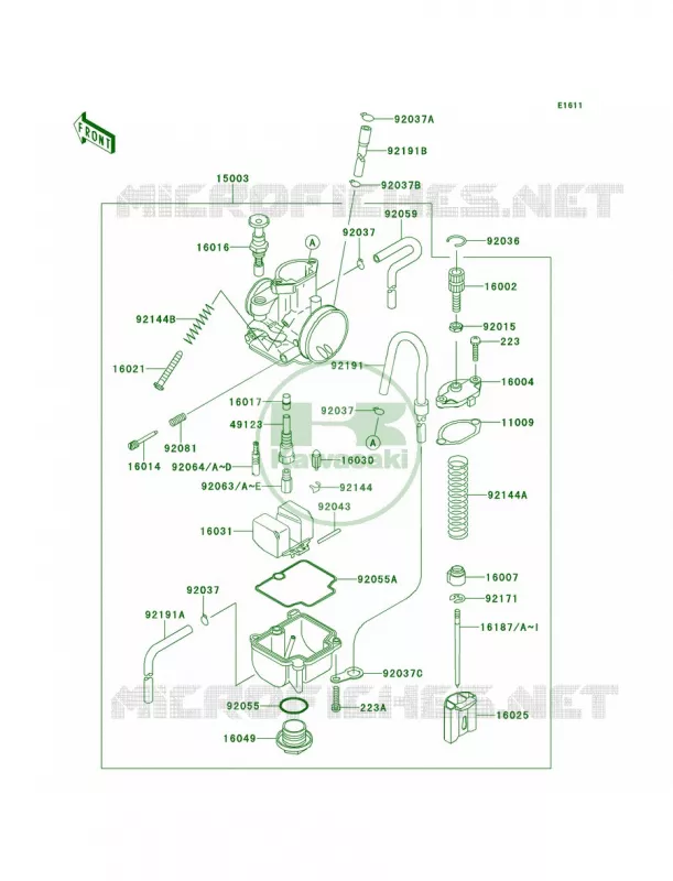 Carburetor Kawasaki MOTOS 100 2012 KX100  KX100DCF